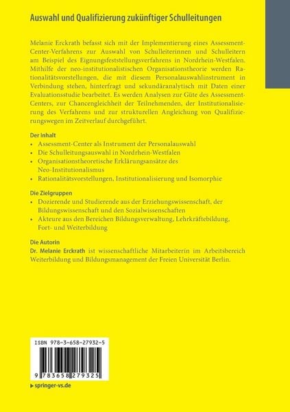 Produktbild: Auswahl und Qualifizierung zuk&uuml;nftiger Schulleitungen