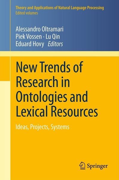 Produktbild: New Trends of Research in Ontologies and Lexical Resources