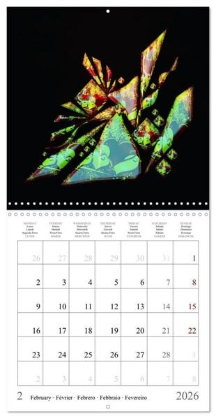 Produktbild: Une harmonie color&eacute;e (Calendrier mural carr&eacute; 2026 30x30 cm) Calendrier double avec une page pour vos prises de notes
