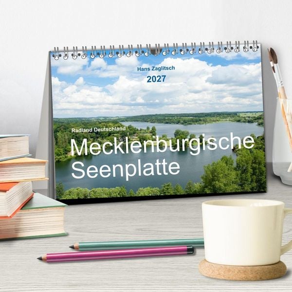 Produktbild: Radland Deutschland - Mecklenburgische Seenplatte (Tischkalender 2027 DIN A5 quer), CALVENDO Monatskalender