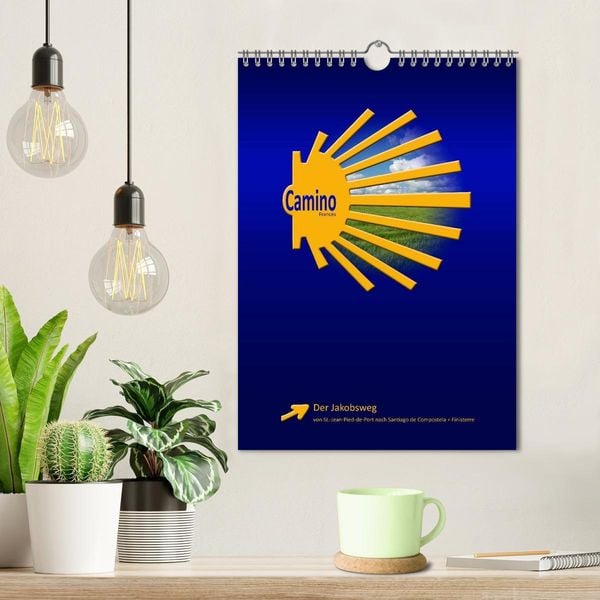 Produktbild: Jakobsweg - Camino Franc&eacute;s (Wandkalender 2026 DIN A4 hoch), CALVENDO Monatskalender