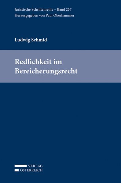 Produktbild: Redlichkeit im Bereicherungsrecht