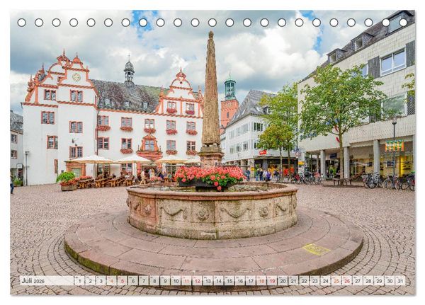 Produktbild: Darmstadt Stadtansichten (Tischkalender 2026 DIN A5 quer), CALVENDO Monatskalender