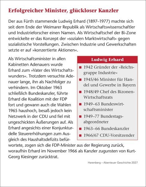 Produktbild: Abenteuer Geschichte Tagesabrei&szlig;kalender 2027 - Menschen, Ereignisse, Epochen - von den Anf&auml;ngen bis heute