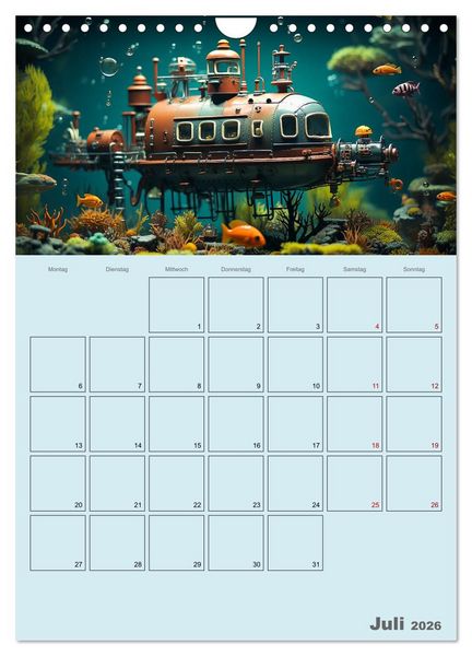 Produktbild: Schiffe, Fische und Piraten (Wandkalender 2026 DIN A4 hoch), CALVENDO Monatskalender