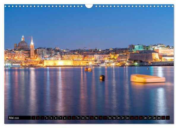 Produktbild: Valletta - Malta (Wandkalender 2026 DIN A3 quer), CALVENDO Monatskalender