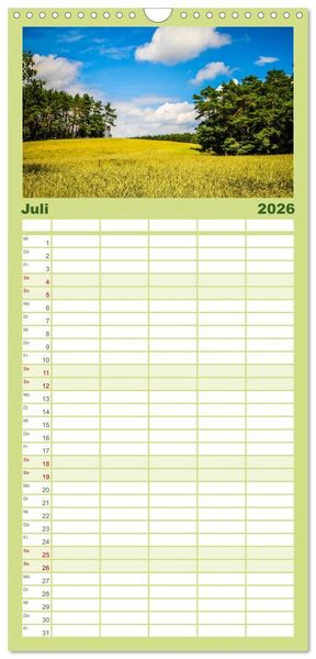 Produktbild: Familienplaner 2026 - Die Insel Usedom in Bildern mit 5 Spalten (Wandkalender, 21 x 45 cm) CALVENDO