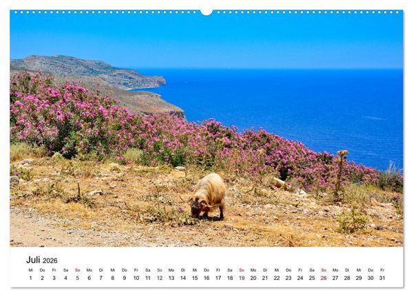 Produktbild: Kretas Wilder Westen (hochwertiger Premium Wandkalender 2026 DIN A2 quer), Kunstdruck in Hochglanz