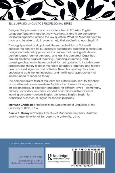 Produktbild: What English Language Teachers Need to Know Volume III