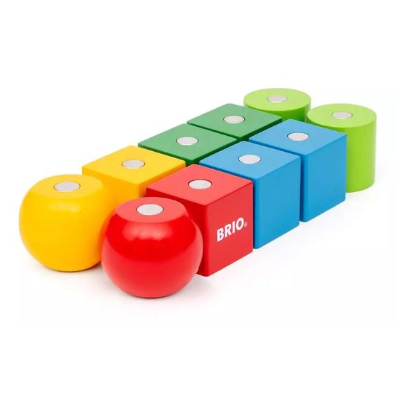 Produktbild: BRIO - Bunte magnetische Bausteine
