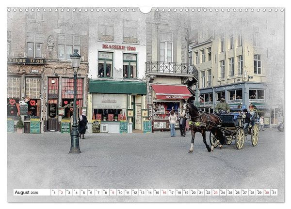 Produktbild: Br&uuml;gge, die Perle von Flandern (Wandkalender 2026 DIN A3 quer), CALVENDO Monatskalender