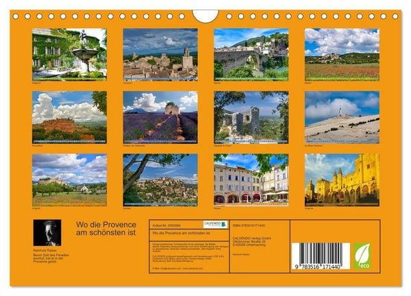 Produktbild: Wo die Provence am sch&ouml;nsten ist (Wandkalender 2026 DIN A4 quer), CALVENDO Monatskalender