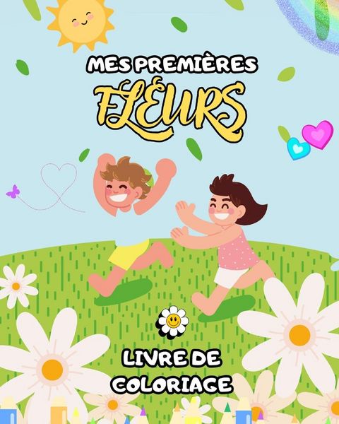 Produktbild: Livre de coloriage de fleurs pour enfants