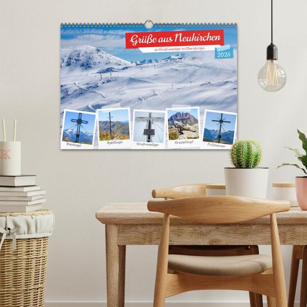 Produktbild: Gr&uuml;&szlig;e aus Neukirchen (Wandkalender 2026 DIN A3 quer), CALVENDO Monatskalender