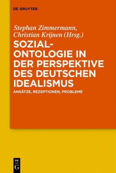 Produktbild: Sozialontologie in der Perspektive des deutschen Idealismus