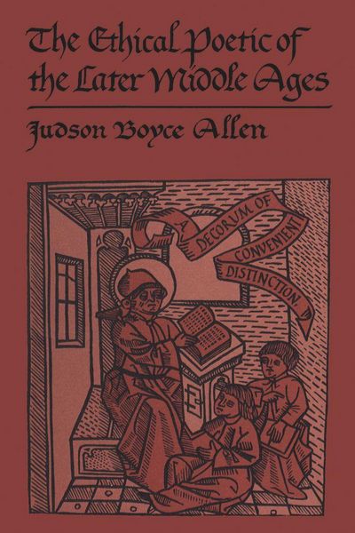 Produktbild: The Ethical Poetic of the Later Middle Ages