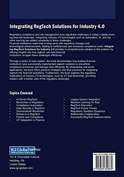 Produktbild: Integrating RegTech Solutions for Industry 4.0