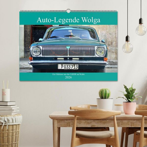 Produktbild: Auto-Legende Wolga - Ein Oldtimer aus der UdSSR auf Kuba (Wandkalender 2026 DIN A2 quer), CALVENDO Monatskalender