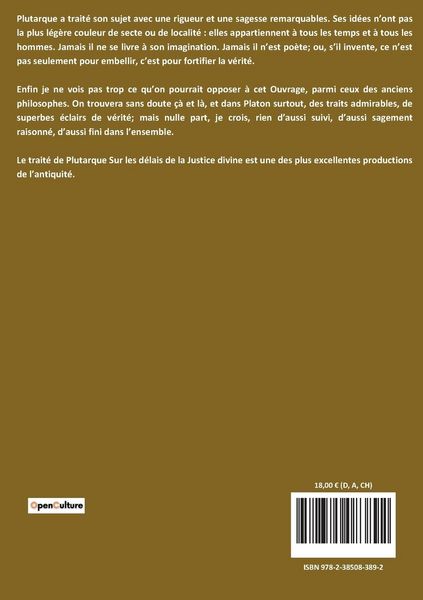 Produktbild: Sur les d&eacute;lais de la justice divine dans la punition des coupables