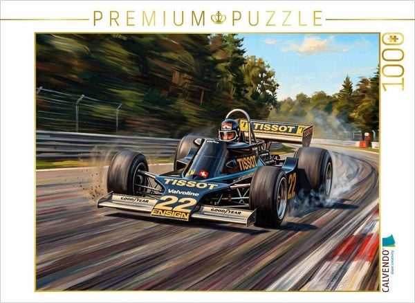 CALVENDO Puzzle In der Weltmeisterschaft der Formel 1 des Jahres 1976 war Jacky Ickx im Ensign-Ford eher glücklos. | 1000 Teile Lege-Größe 64x48cm Foto-Puzzle für glückliche Stunden