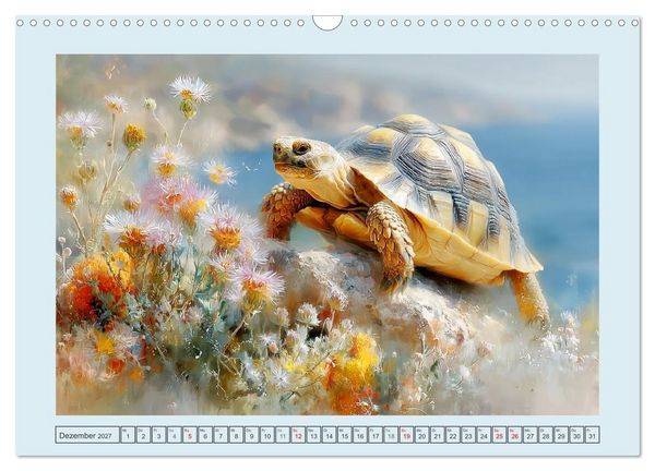 Produktbild: Schildkr&ouml;ten. Gut gepanzert und niemals in Eile (Wandkalender 2027 DIN A3 quer), CALVENDO Monatskalender