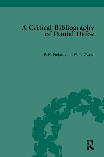 Produktbild: A Critical Bibliography of Daniel Defoe
