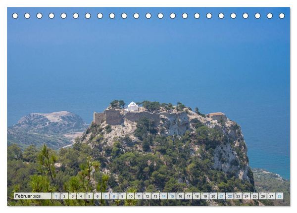 Produktbild: Rhodos - Traumhafter S&uuml;den (Tischkalender 2026 DIN A5 quer), CALVENDO Monatskalender