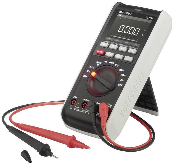 Produktbild: VOLTCRAFT VC851 Hand-Multimeter digital LoZ CAT III 1000 V, CAT IV 600 V Anzeige (Counts): 6000