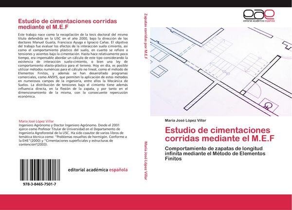 Produktbild: Estudio de cimentaciones corridas mediante el M.E.F