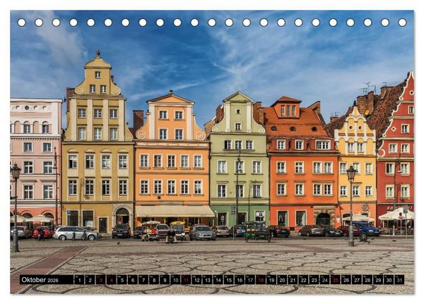 Produktbild: Ein Wochenende in Breslau (Tischkalender 2026 DIN A5 quer), CALVENDO Monatskalender