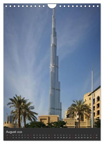 Produktbild: Dubai (Wandkalender 2026 DIN A4 hoch), CALVENDO Monatskalender