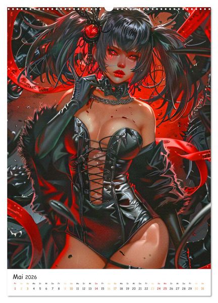 Produktbild: Anime Cuties - Charmante Heldinnen (Wandkalender 2026 DIN A2 hoch), CALVENDO Monatskalender