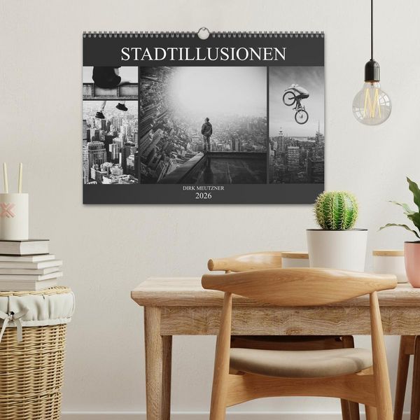 Produktbild: Stadtillusionen (Wandkalender 2026 DIN A3 quer), CALVENDO Monatskalender