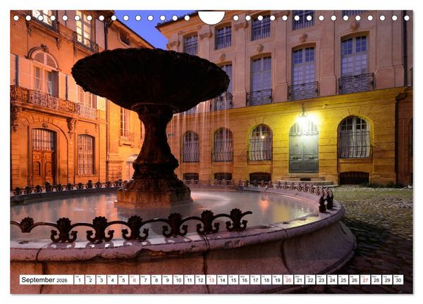 Produktbild: Aix-en-Provence, Provence's historical capital (Wall Calendar 2026 DIN A4 landscape), CALVENDO 12 Month Wall Calendar
