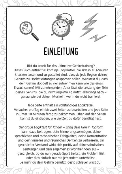 Produktbild: Der große Logiktest für Kinder - Bring dein Hirn in Topform!
