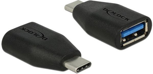 Produktbild: Delock USB 2.0 Adapter [1x USB 3.1 Stecker A - 1x USB-C&reg; 3.1 Buchse] 65519
