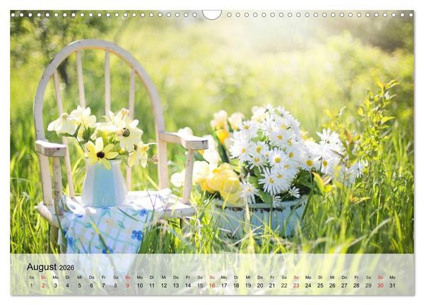 Produktbild: Landhaus-Romantik. Die Farben des Sommers (Wandkalender 2026 DIN A3 quer), CALVENDO Monatskalender