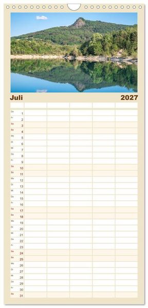 Produktbild: Familienplaner 2027 - HEGAUBERGE mit 5 Spalten (Wandkalender, 21 x 45 cm) CALVENDO