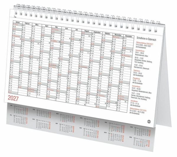 Produktbild: Schreibtischkalender &Ouml;sterreich klein 2027