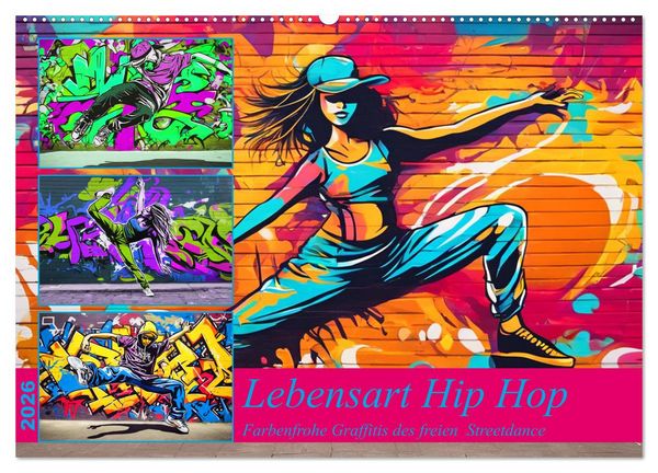 Produktbild: Lebensart Hip Hop (Wandkalender 2026 DIN A2 quer), CALVENDO Monatskalender
