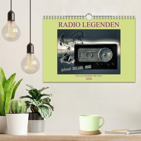 Produktbild: RADIO LEGENDEN (Wandkalender 2026 DIN A4 quer), CALVENDO Monatskalender