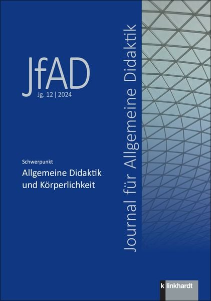 Produktbild: Journal f&uuml;r Allgemeine Didaktik (JfAD) Jg.12 / 2024