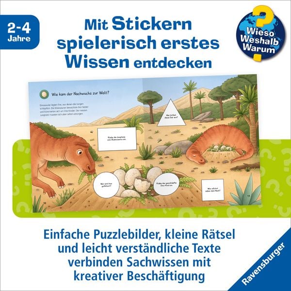 Produktbild: Wieso? Weshalb? Warum? junior Stickerheft - Dinosaurier