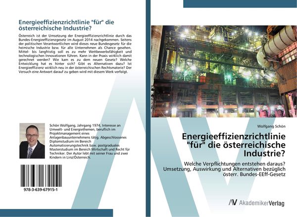 Energieeffizienzrichtlinie 'für' die österreichische Industrie?, Taschenbuch von Wolfgang Schön, AV Akademikerverlag, 9783639679151