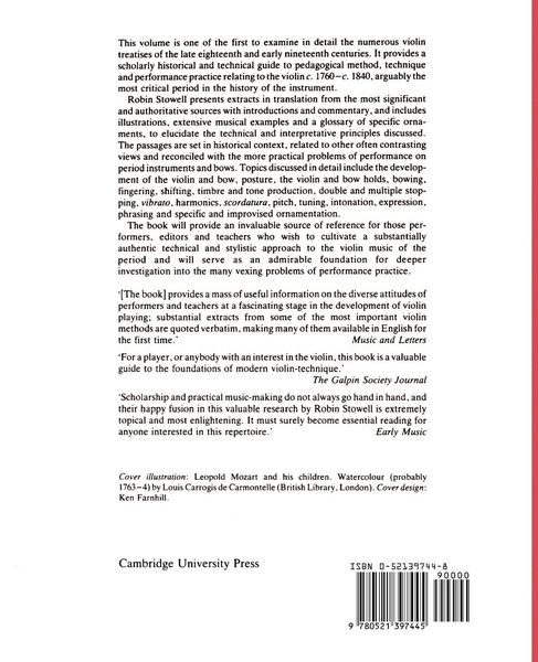 Produktbild: Violin Technique and Performance Practice in the Late Eighteenth and Early Nineteenth Centuries