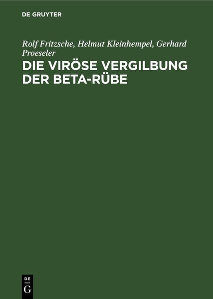 Produktbild: Die vir&ouml;se Vergilbung der Beta-R&uuml;be