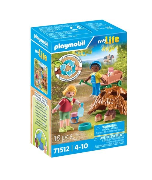 Produktbild: PLAYMOBIL 71512 Pflege der Igelfamilie