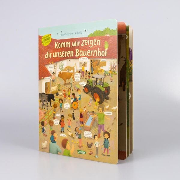 Produktbild: Komm, wir zeigen dir unseren Bauernhof (Constanze von Kitzings Wimmelgeschichten 3)