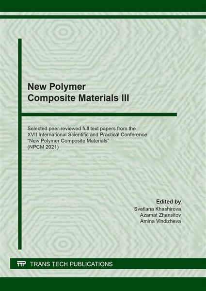Produktbild: New Polymer Composite Materials III
