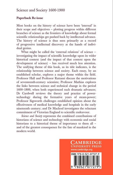 Produktbild: Science and Society 1600 1900
